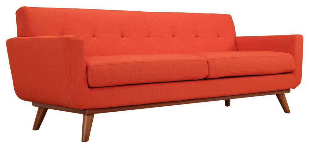 Modern Contemporary Living Room Armchairs and Sofa 3-Piece Set Red