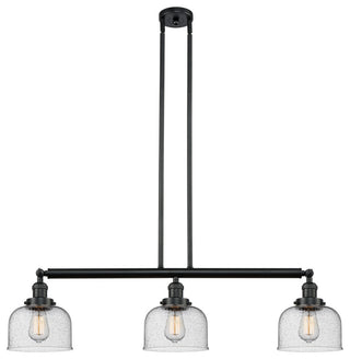 Innovations Lighting 213-Bk-S-G74-Led 3 Light Dimmable Led Island Light