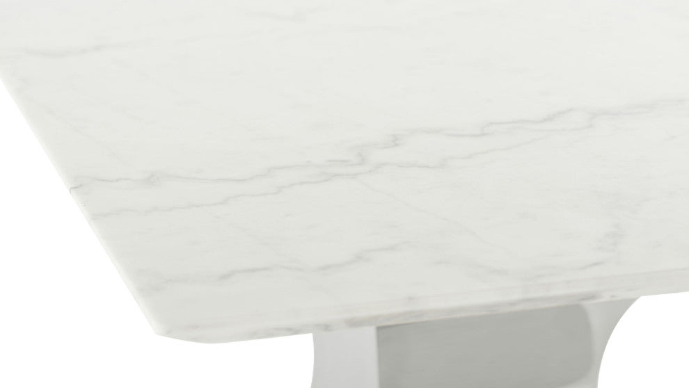 Praetorian White Stone Dining Table, HGNA562