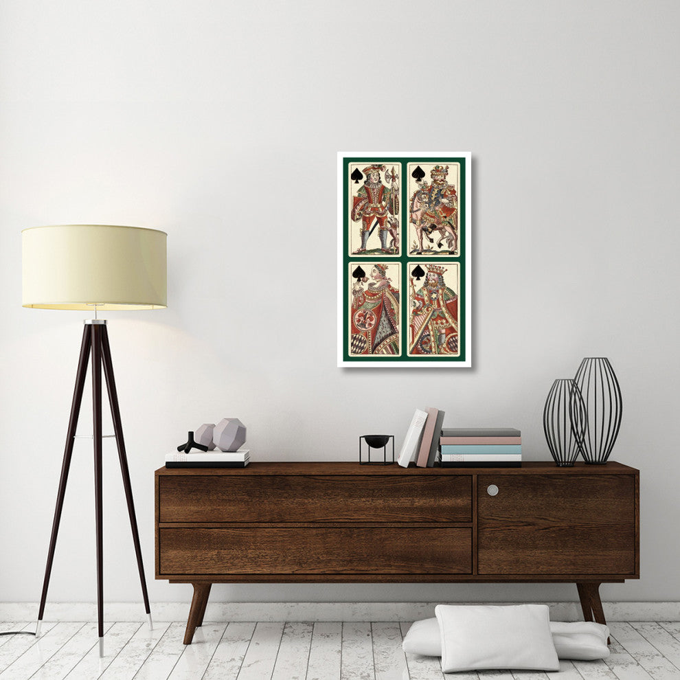 "Spades (Bauern Hochzeit Deck)" Print by Andreas Benedictus GÃŒÂ¦bl, 24"x38"