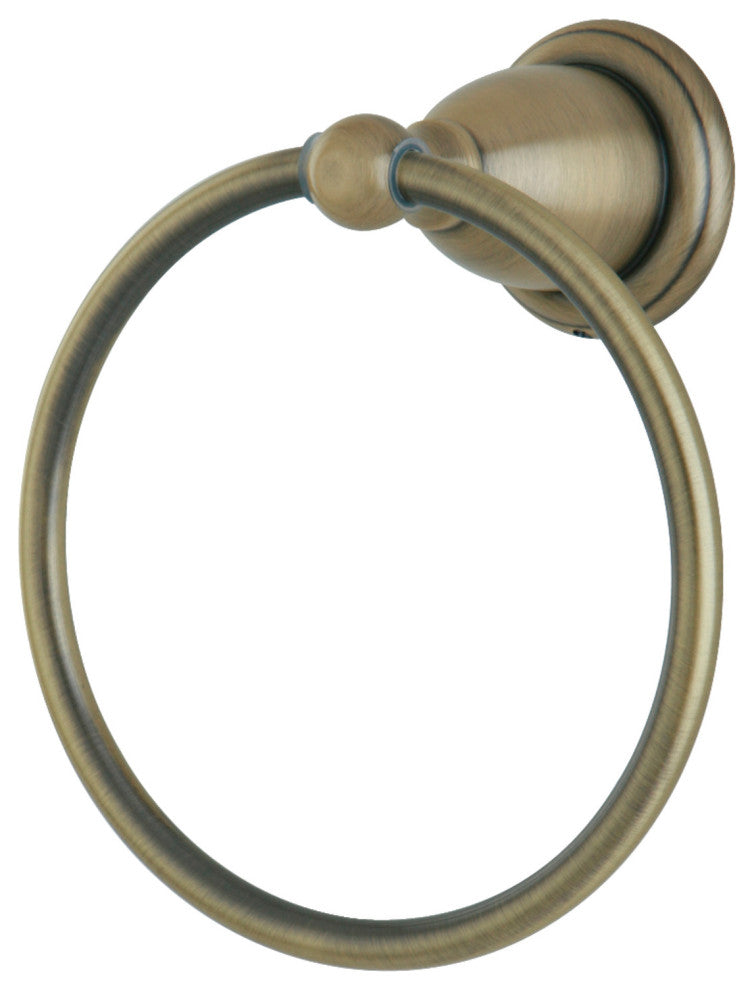 Kingston Brass 6" Towel Ring, Antique Brass
