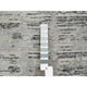 Gray, Modern Design, Natural Wool, Hand Knotted XL Runner Rug, 2'6"x20'0"