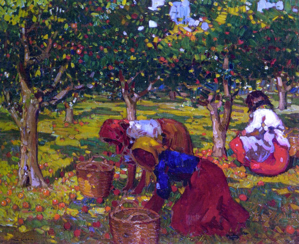 Alberto Pla y Rubio The Orange Harvest, 20"x25" Wall Decal Print