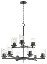 Maxim 10206CL Corona 9 Light 28"W Chandelier - Black