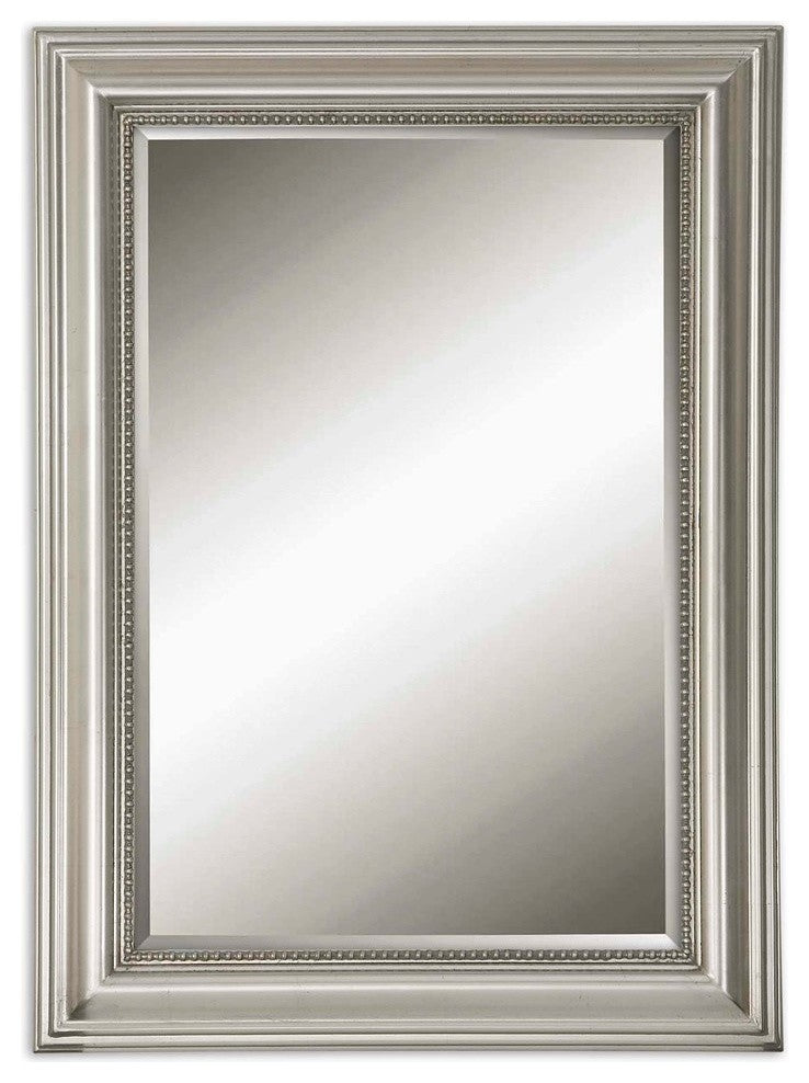 Boutique 37" Classic Silver Framed Wall Mirror