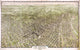 Los Angeles 1909, Birds-Eye Wall Map Mural, Peel and Stick 1-Panel, 95"x60"