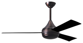 Donaire Paddle Fan Integrated LED, Brushed Bronze, Matte Black Blades