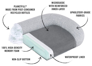 Memory Foam Lounger Bed, Large
