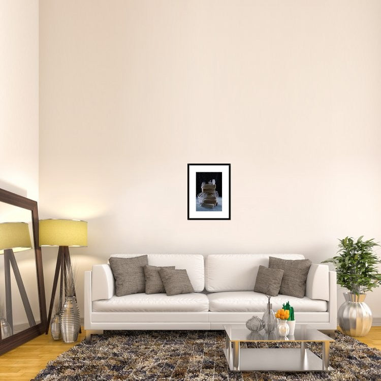 "Snowy Owl (Powdered Sugar)" Framed Digital Print by Dina Belenko, 20"x26"