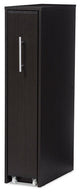 Lindo Dark Brown Wood Bookcase With One Pulled-out Door Shelving Cabinet