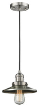 Railroad 1-Light LED Mini Pendant, Brushed Satin Nickel