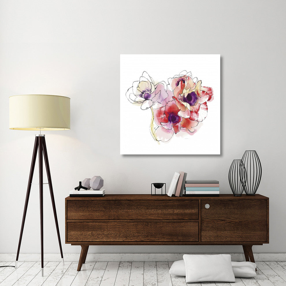 "Mistral Trio I White Square" Digital Paper Print by Shirley Novak, 42"x42"