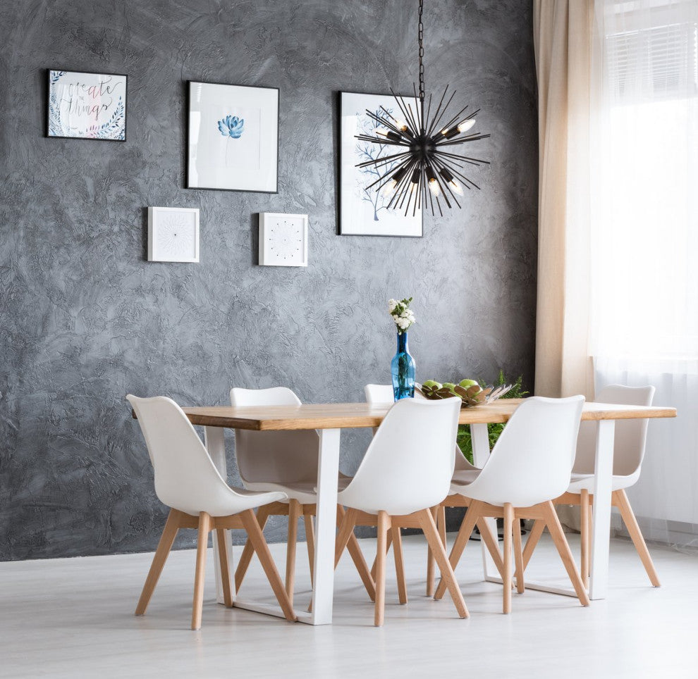 Tanner 8-Light Black Pendant