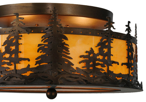 16W Tall Pines Flushmount
