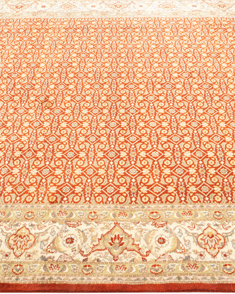 Mogul, One-of-a-Kind Hand-Knotted Area Rug Orange, 5' 8" x 8' 5"