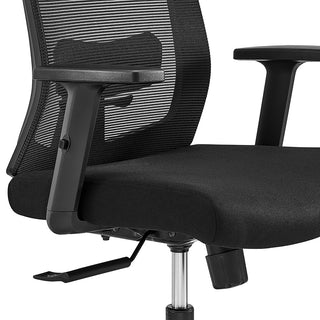 Dahl Office Chair, Black With Black Base