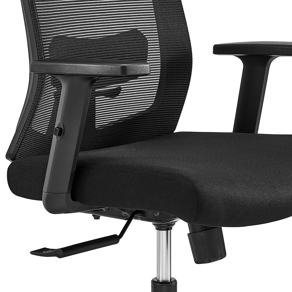 Dahl Office Chair, Black With Black Base