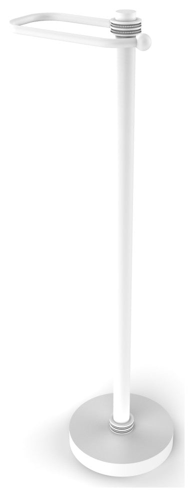 European Style Toilet Tissue Stand, Matte White