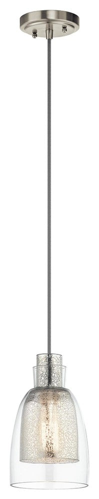 Kichler Evie One Light Mini Pendant 43625NI