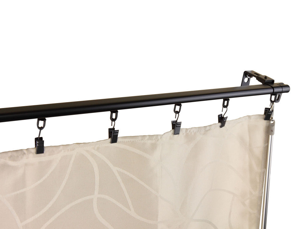 Baton Draw Adjustable Track 48-84" - Black