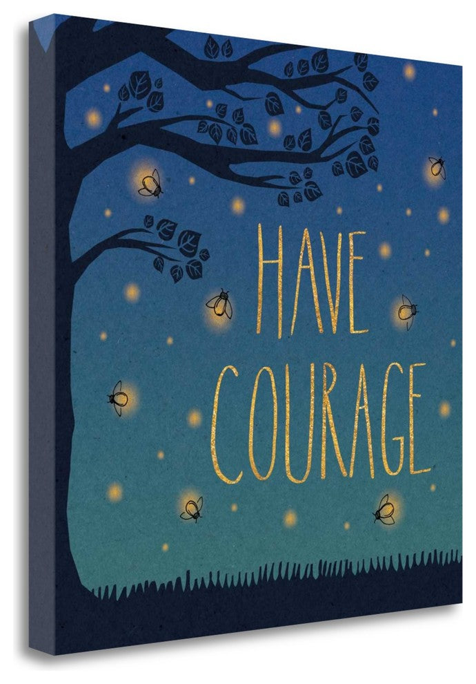 "Twilight Fireflies III" By Laura Marshall, Giclee Print on Gallery Wrap Canvas
