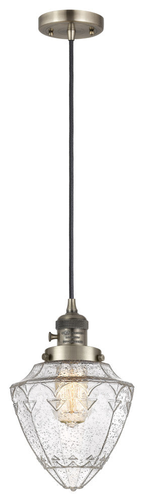 Innovations 201CSW-AB-G664-7 1 Light Mini Pendant, Switch, Antique Brass