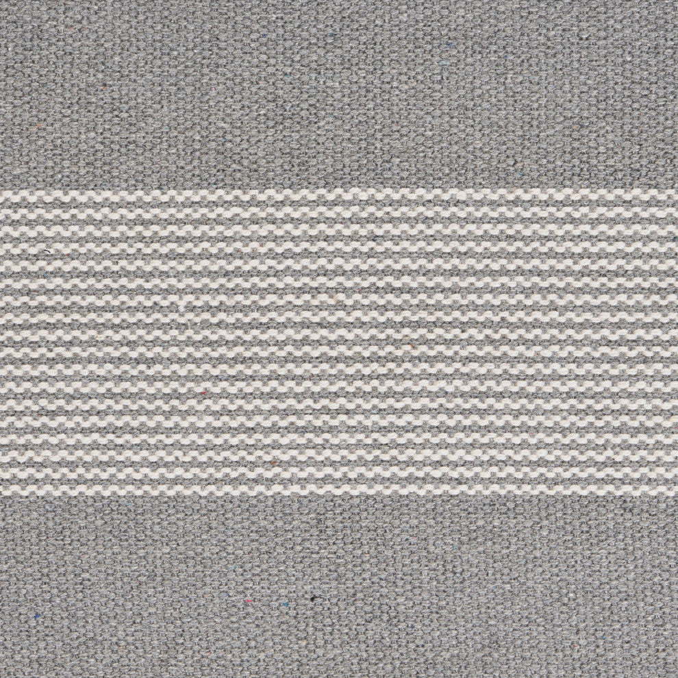 Bold Striped Place Mat, Gray/White