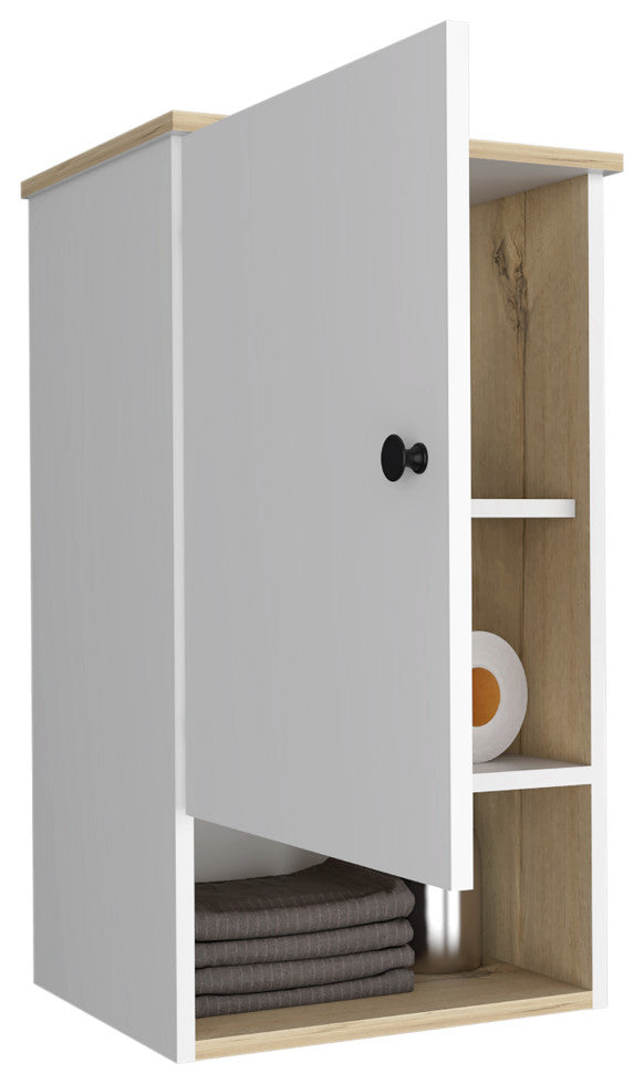 Medicine Cabinet Porto, Bathroom, Light Oak / White