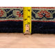 Midnight Blue All Over Herat Design Hand Knotted Hand Spun Wool Rug, 5'1" x 7'1"