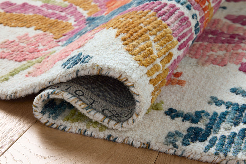 Loloi Tilly Ivory / Multi 7'-9" x 9'-9" Area Rug