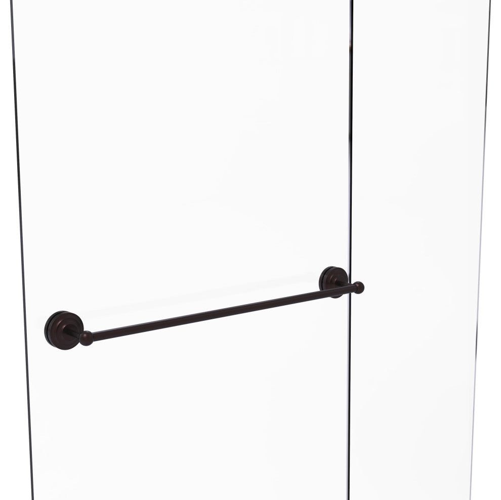 Monte Carlo 30" Shower Door Towel Bar, Antique Bronze