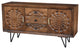 Salta Recycled Mango Wood Bathroom Linen Cabinet With 2 Doors/3 Drawers
