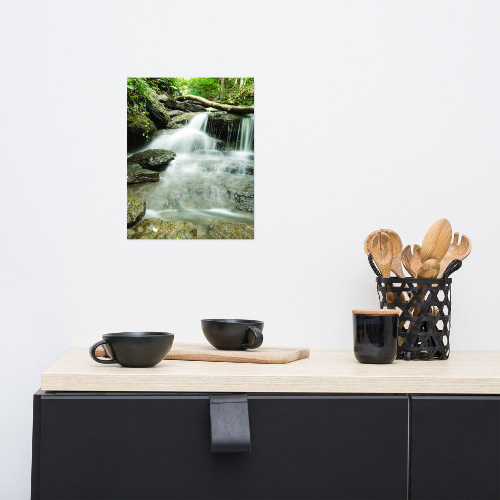 Pixley Falls 2 Landscape Photo, Waterfall Unframed Wall Art Print, 11" X 14"