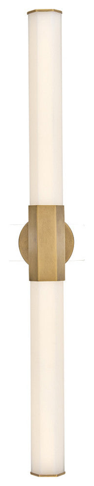 Hinkley Facet Bathroom Vanity Light, Heritage Brass, 40"