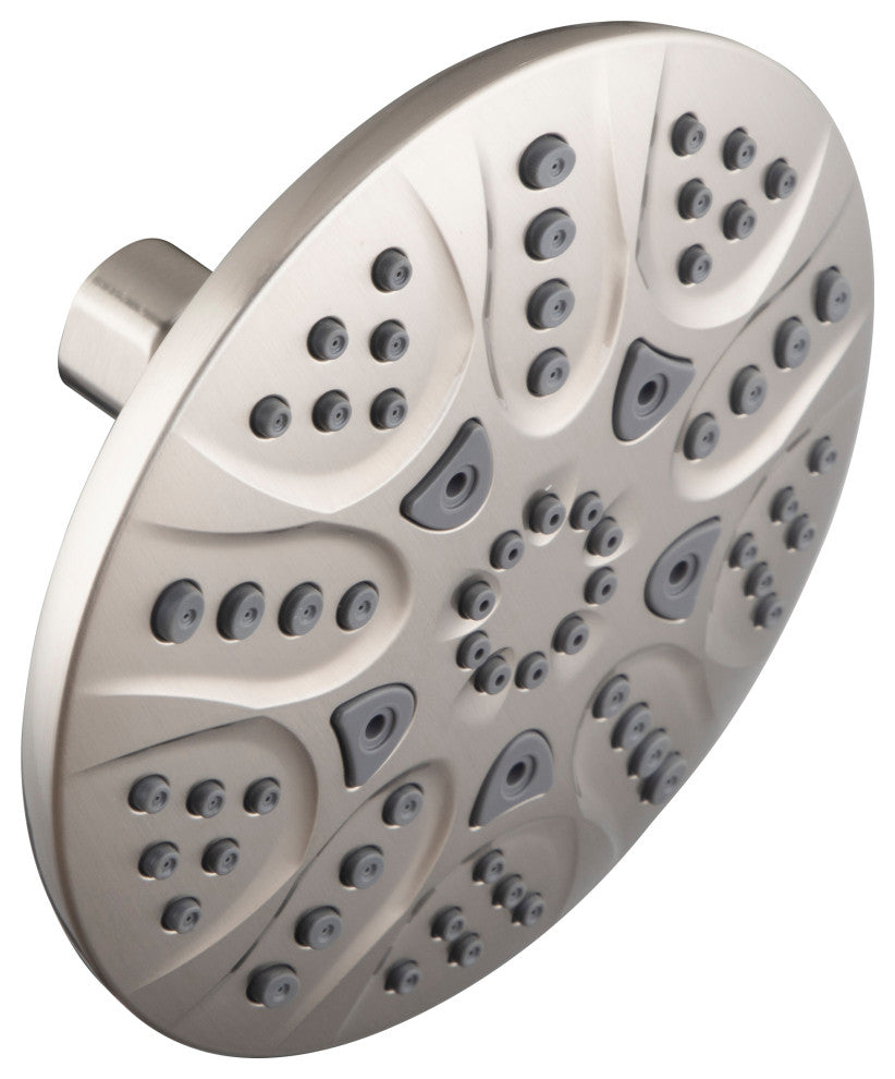 No-Drill Conversion Slide Bar Shower Head With Diverter, Satin Nickel