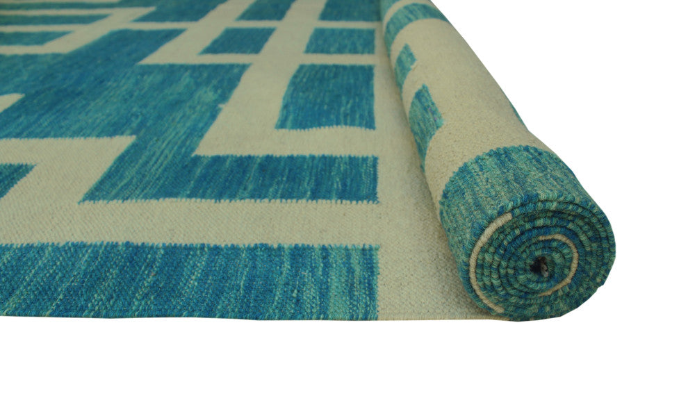 Winchester Kilim Vern Blue Rug