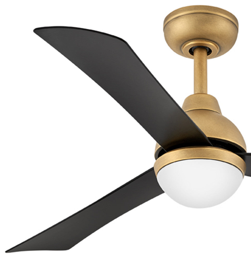 Hinkley Una LED Ceiling Fan, Heritage Brass, 44"