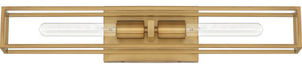 Quoizel LGN8624 Leighton 2 Light 24"W Bath Bar - Weathered Brass