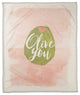 Olive You 50x60 Coral Fleece Blanket