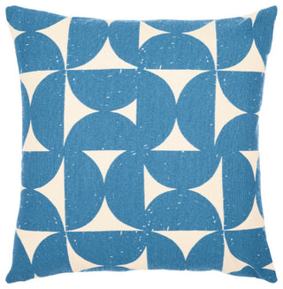 Surya Natur Pillow Shell With Down Insert 20"H X 20"W - Dark Blue