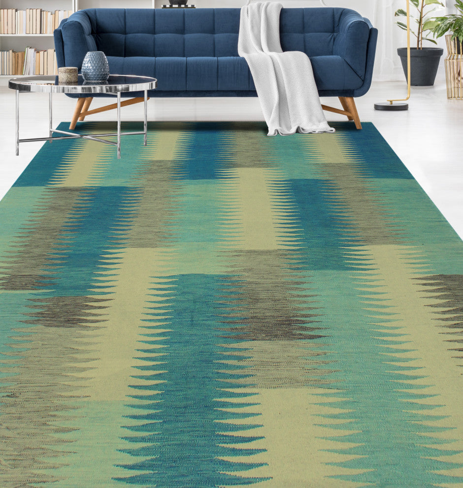 Winchester Kilim Leslee Blue Rug