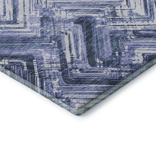 Premium Machine Washable Mayfield AMF630 Blue 2'3" x 7'6" Runner Rug