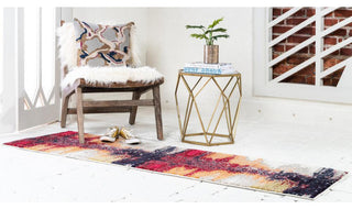 Rug Unique Loom Estrella Pink Runner 2' 7 x 10' 0