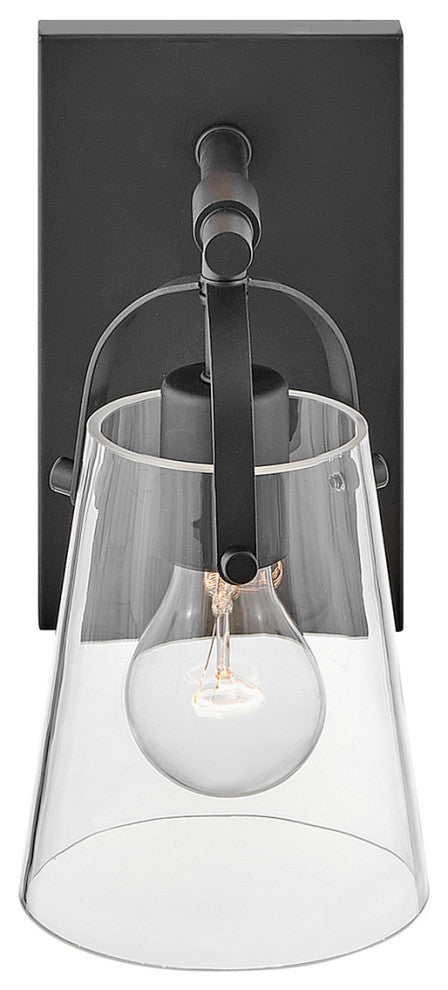 Hinkley Lighting 5130 Foster 1 Light 10" Tall Bathroom Sconce - Black