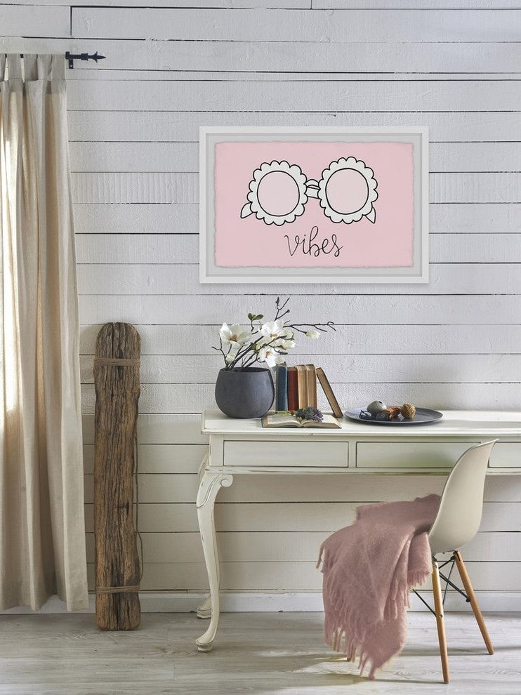 "Sunglasses Vibes" Framed Painting Print, 36"x24"