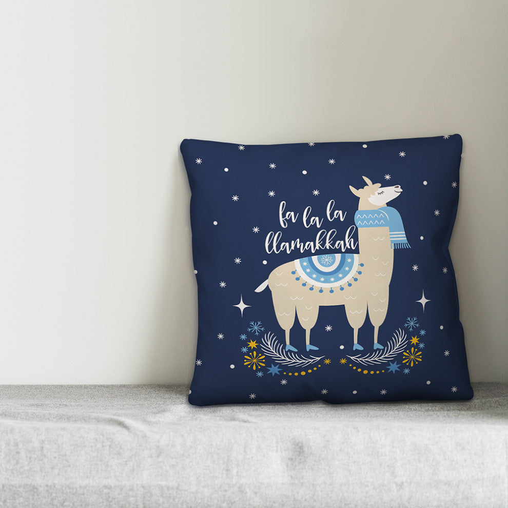 La La Llamakkah 16"x16" Throw Pillow