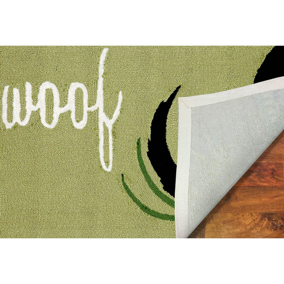 Frontporch Woof Indoor/Outdoor Rug Green 2'x3'