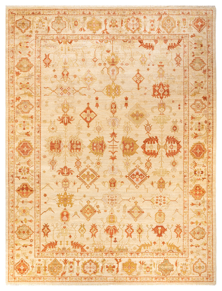 Bogor One-of-a-Kind Hand-Knotted Area Rug Ivory, 9'0"x12'0"