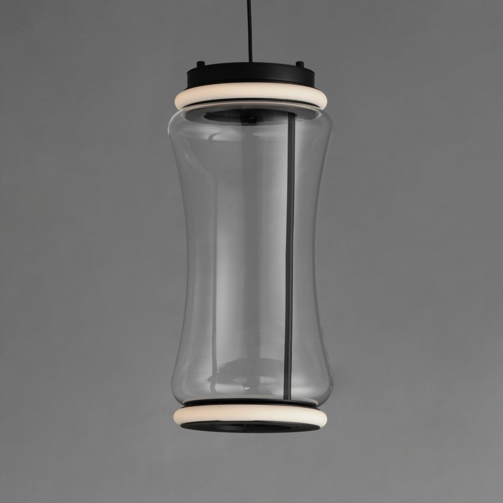 ET2 E21382-18 Syndicate 19" Tall LED Mini Pendant - Black