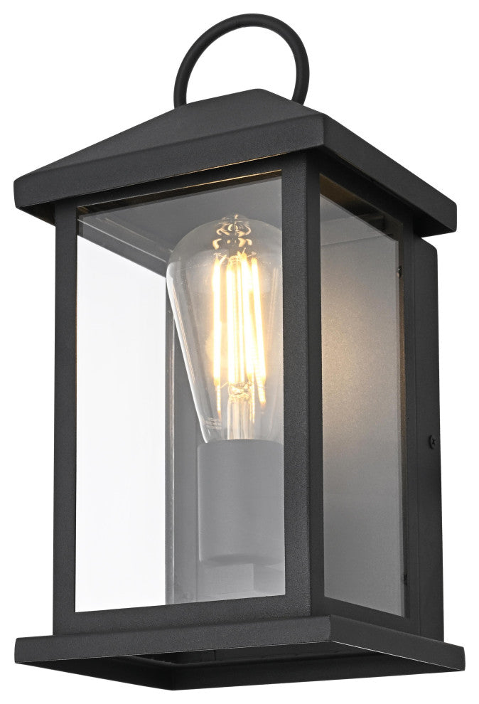 Home Living 6" Outdoor Wall Sconce, Black